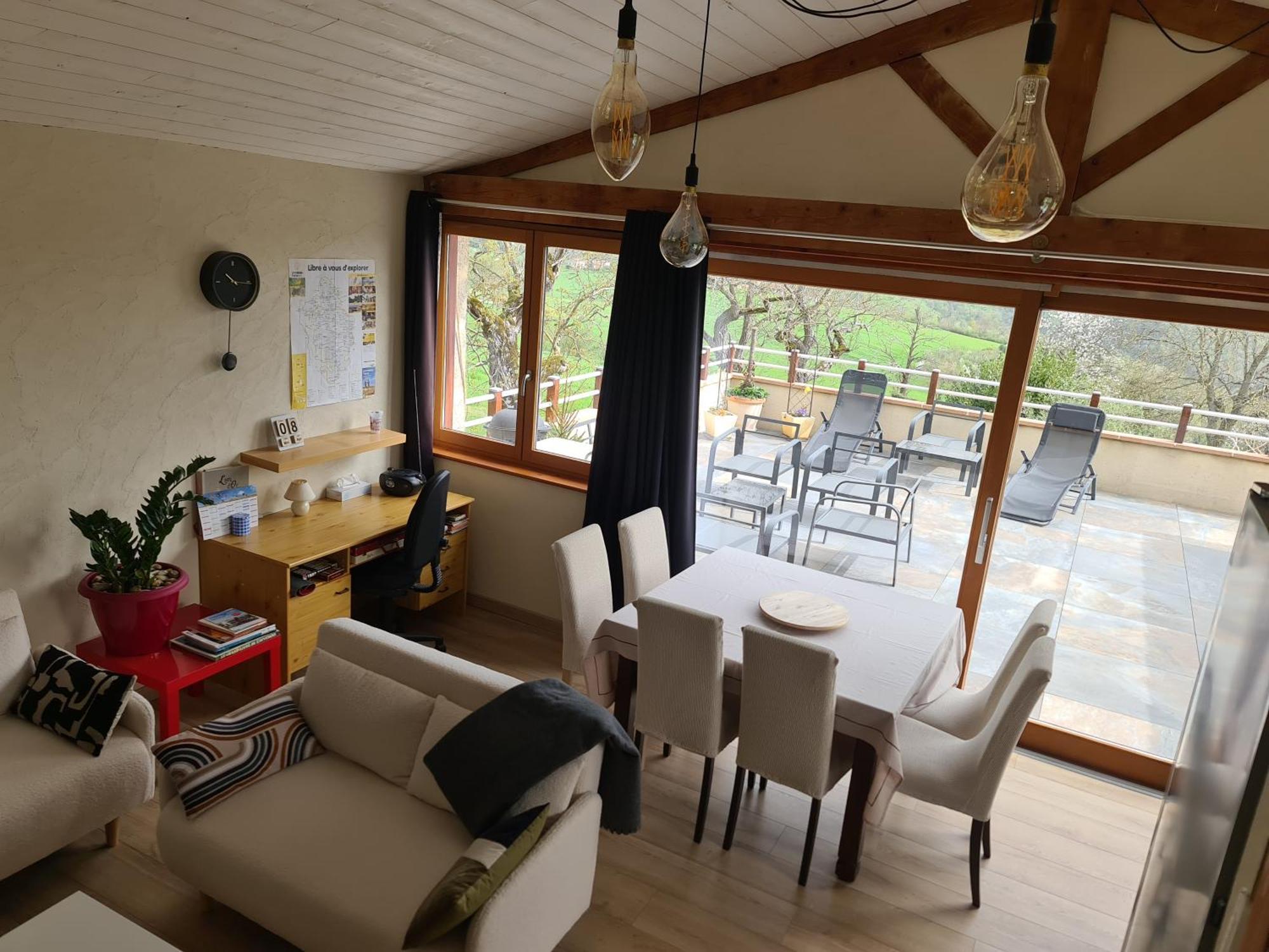 Gite Chez Tiane Saint-Flour-L'Etang Kültér fotó